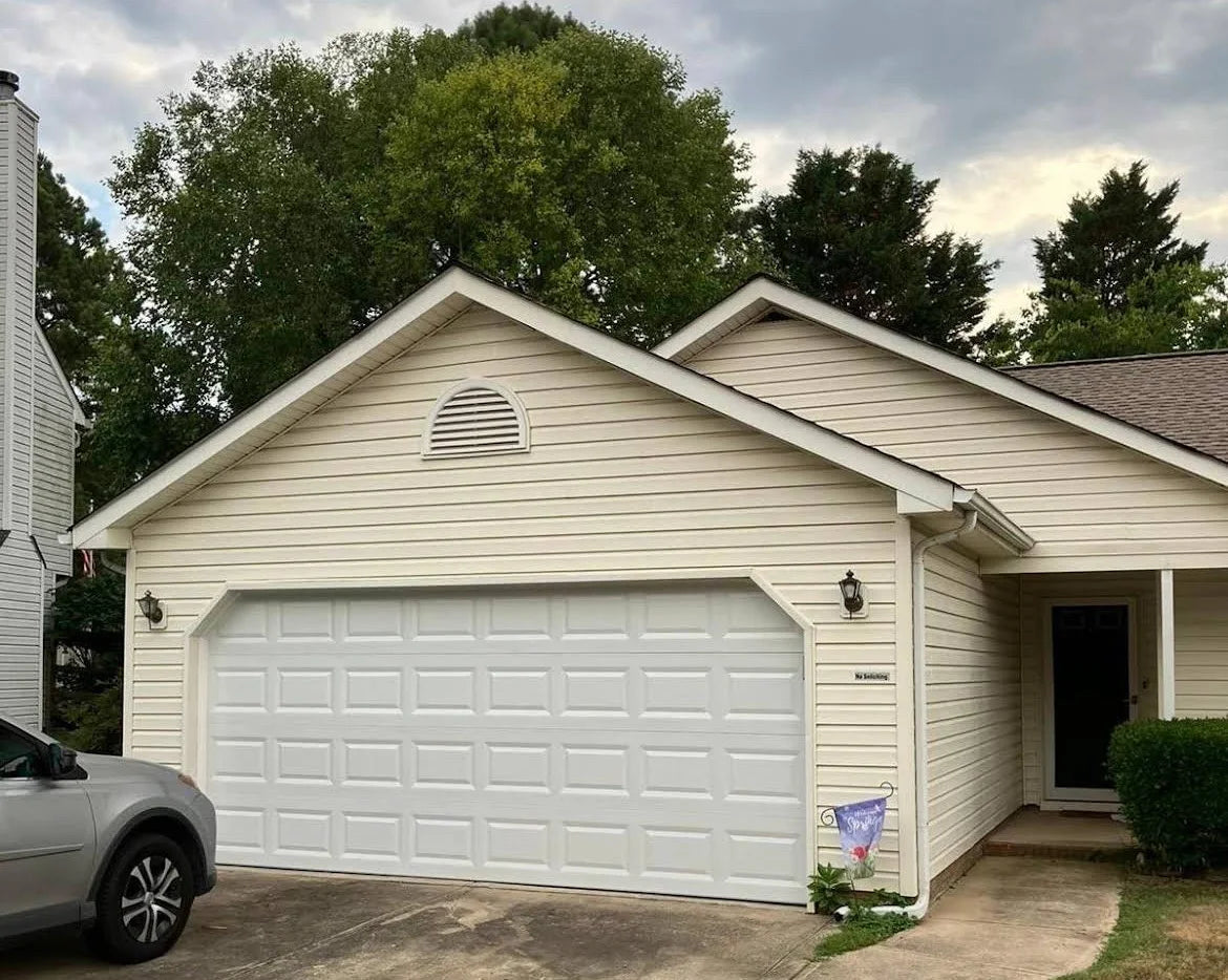 Classic Steel Short Panel White Garage Door